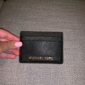 Black Michael Kors card holder
